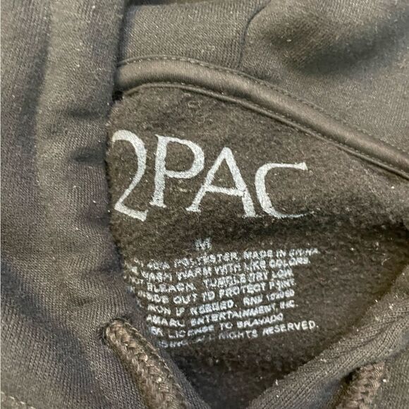 2pac Tupac Shakur All Eyez On Me Graphic Pullover Hoodie Women Medium Black - Picture 4 of 5